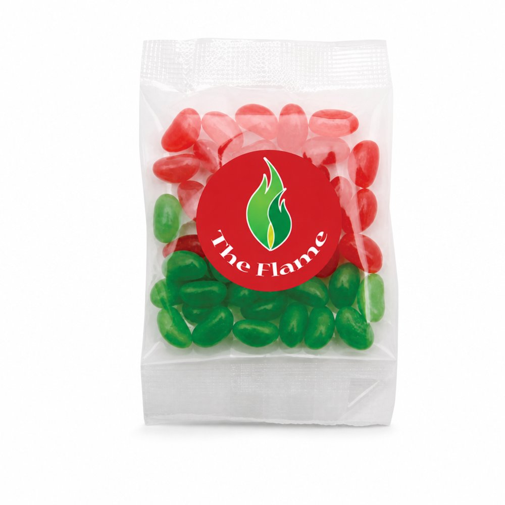 Branded 25g Confectionery Bags with Custom Sticker