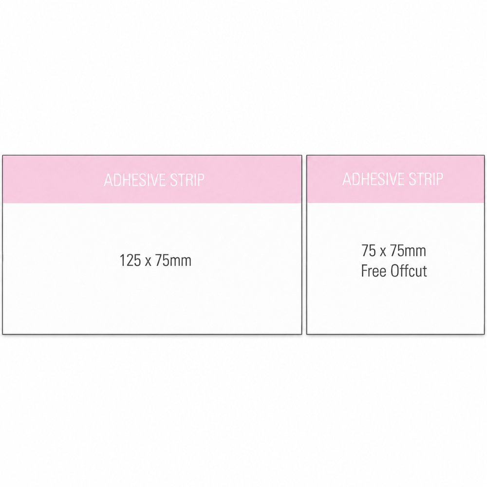 Sticky Note Pad 125x75 — Coloured Stock