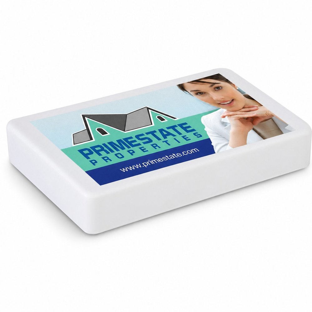 Business Card Shaped Stress Balls — Branded Desk Giveaway