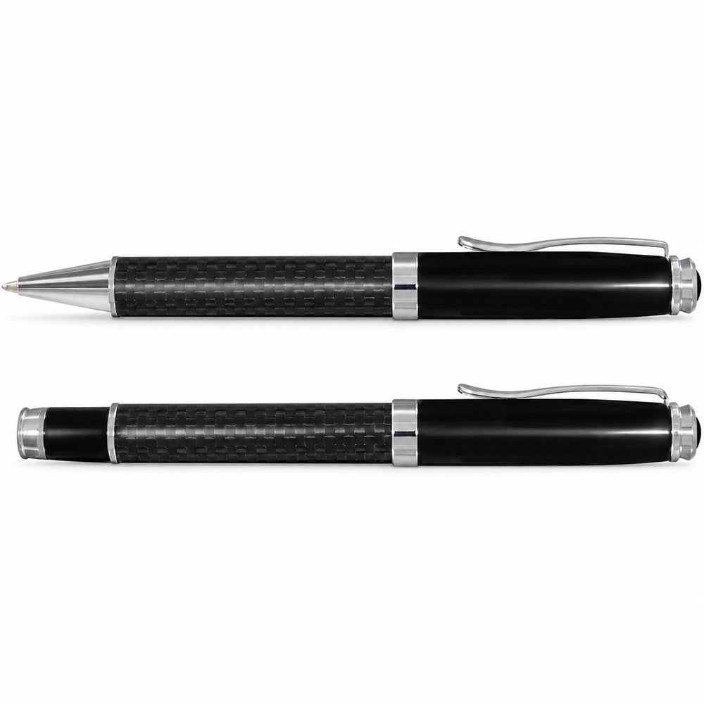 Statesman Carbon Fibre Pen Gift Set