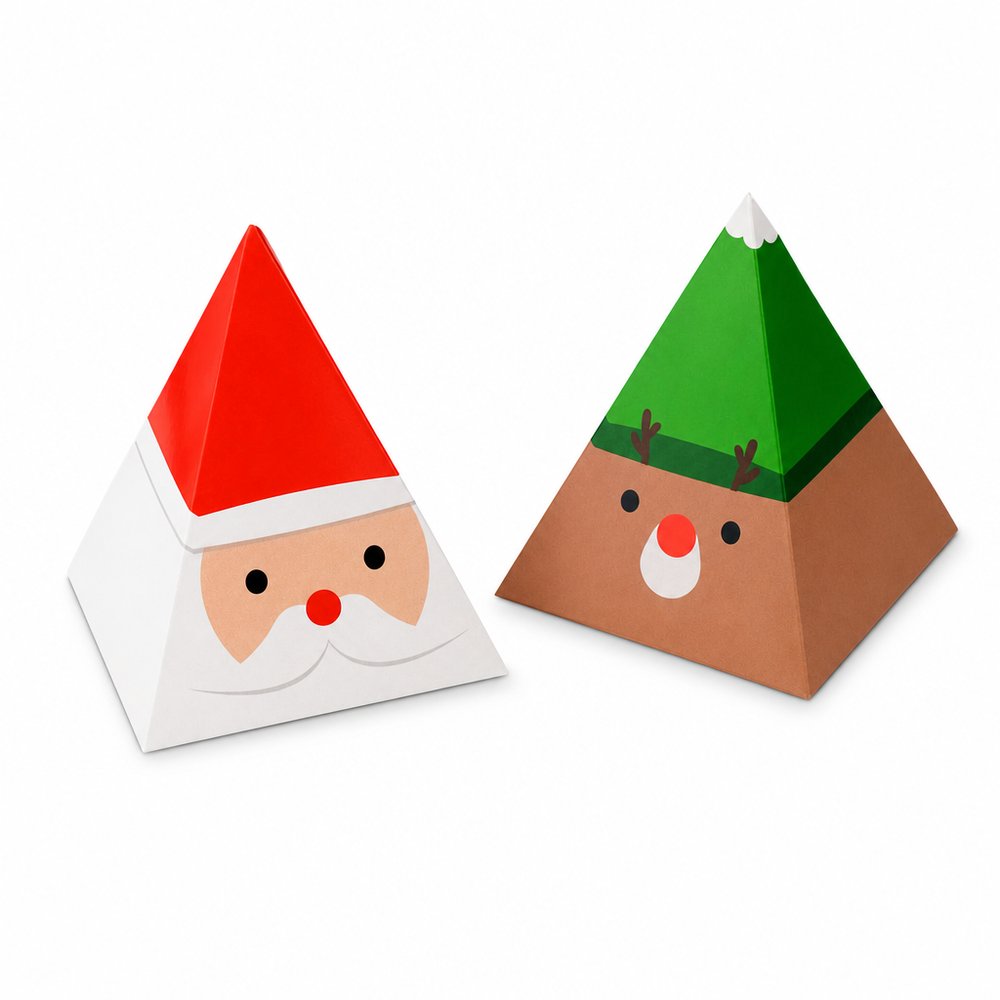 Festive Faces Christmas Gift Box with Lollies