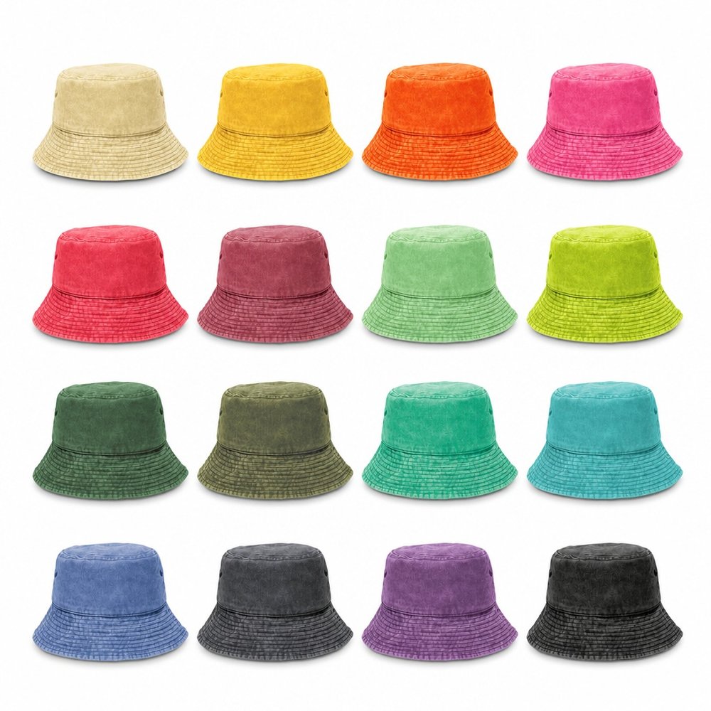 Washed Cotton Twill Bucket Hat