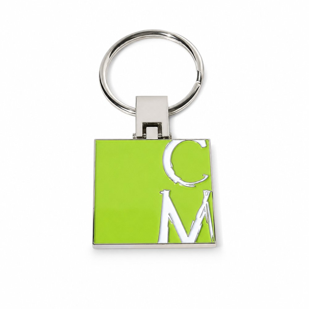 Chunky Custom-Shaped Enamel Keyring