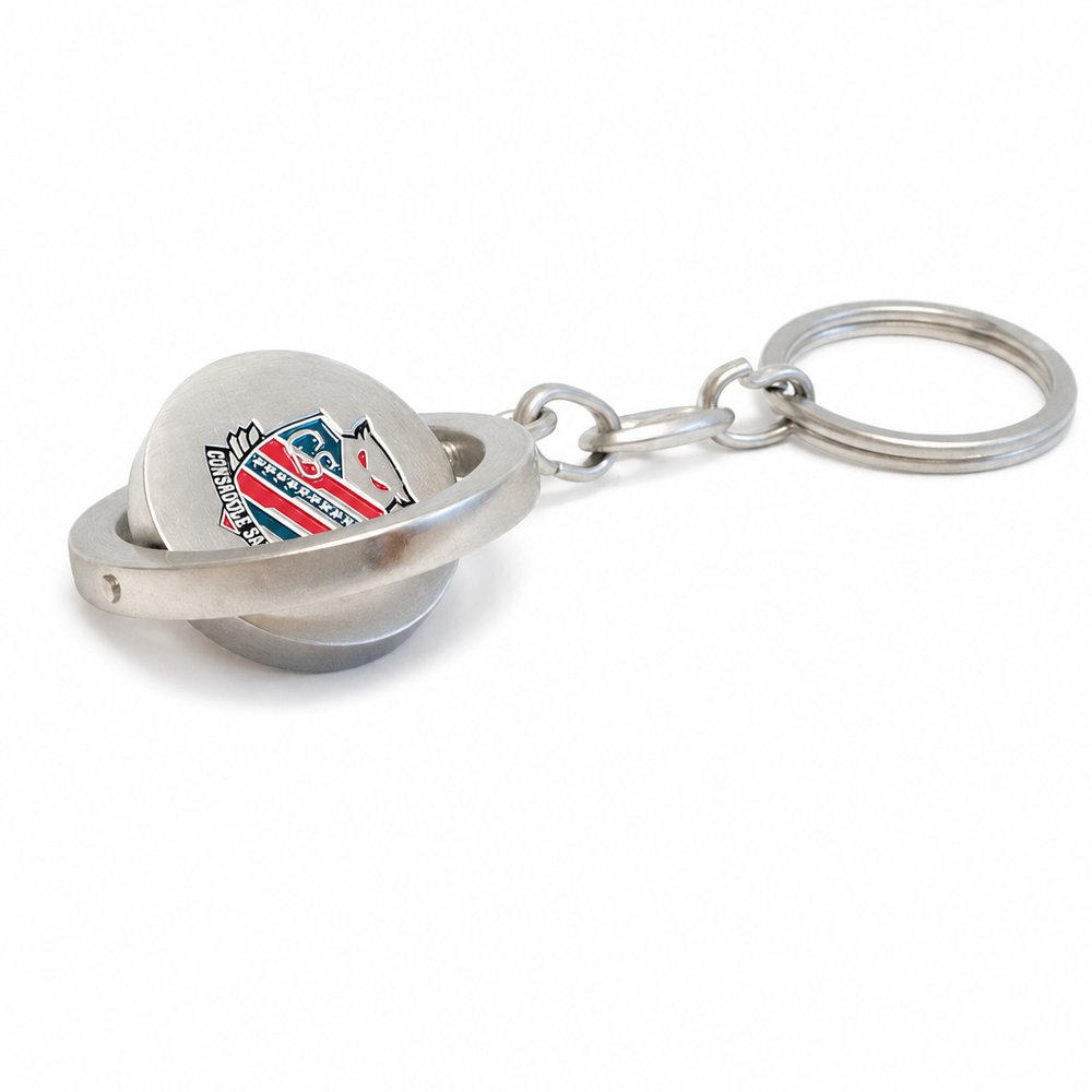 Spinner Keyrings — Custom Rotating Metal Keychains
