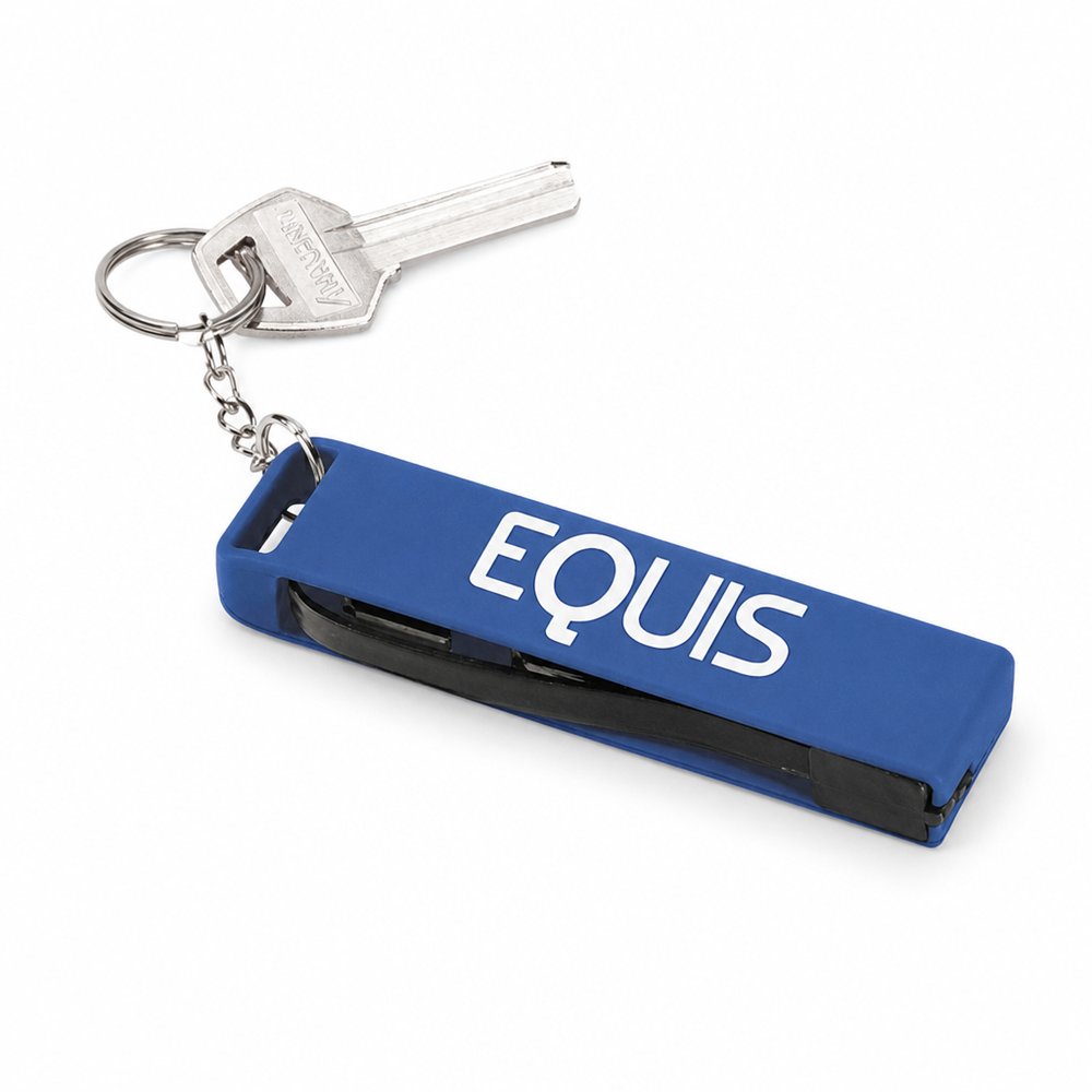 Portable 3-Port USB Hub Keyring