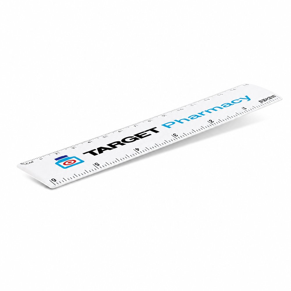 Branded 15cm Plastic Ruler