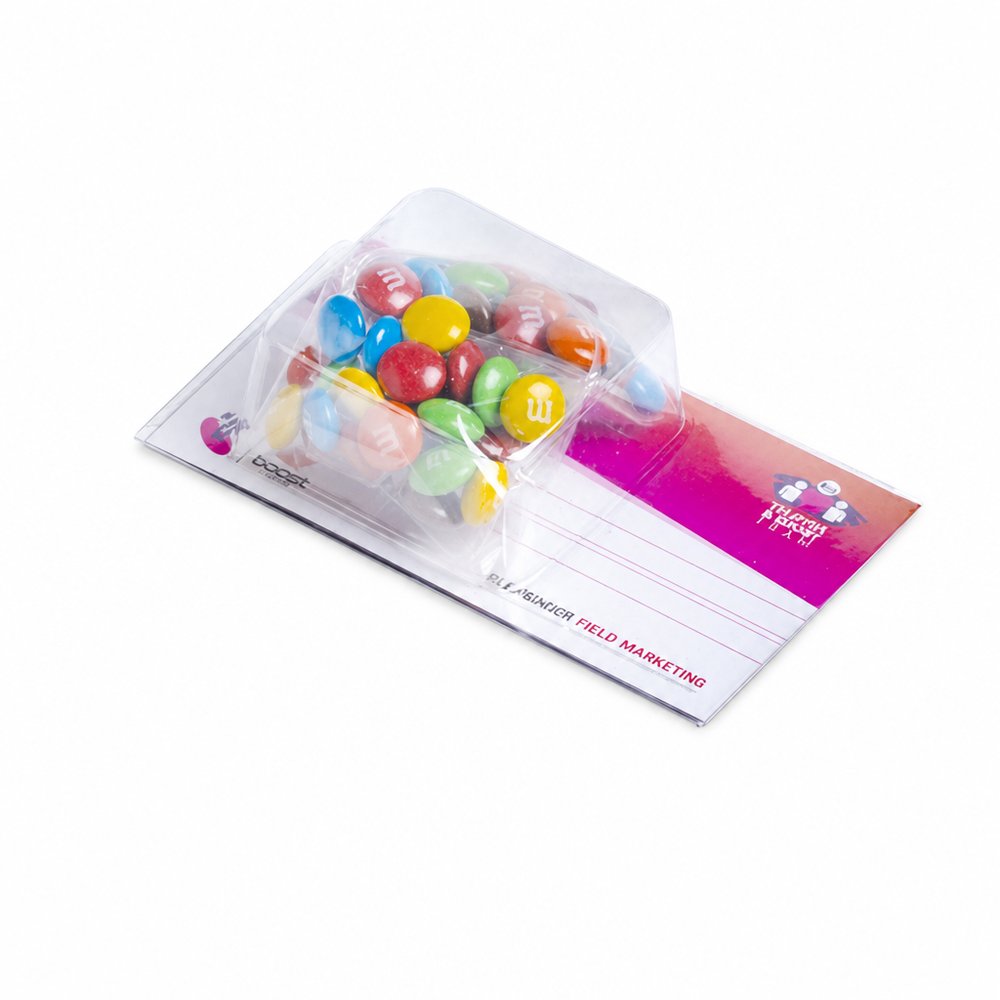 Mini M&Ms Business Card Holder, 14g Branded Chocolate