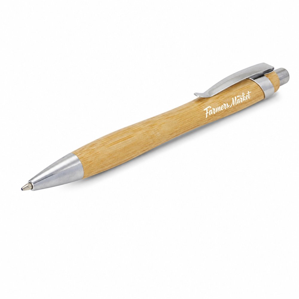Bamboo Pens — Custom Engraved Eco Ballpoint