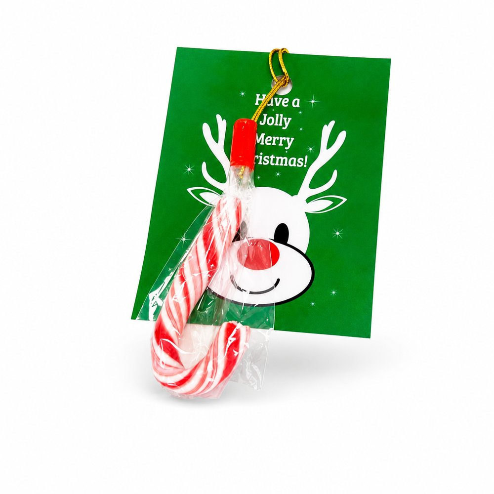 Petite Candy Cane Cards | Branded Christmas Lollies