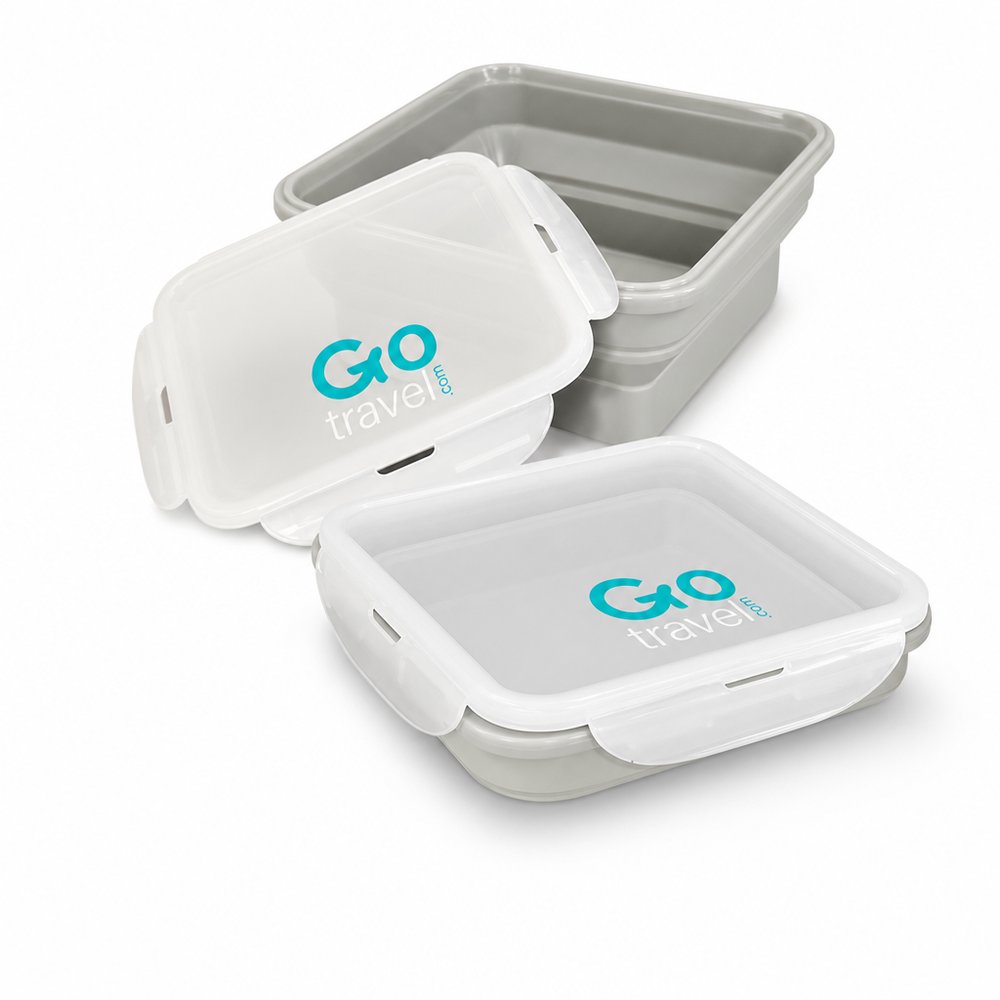Collapsible Silicone Lunch Box 800ml — Branded