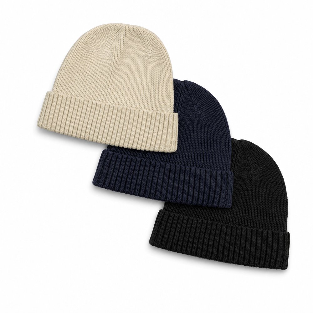Merino Wool Beanies — Custom Embroidered Winter Headwear