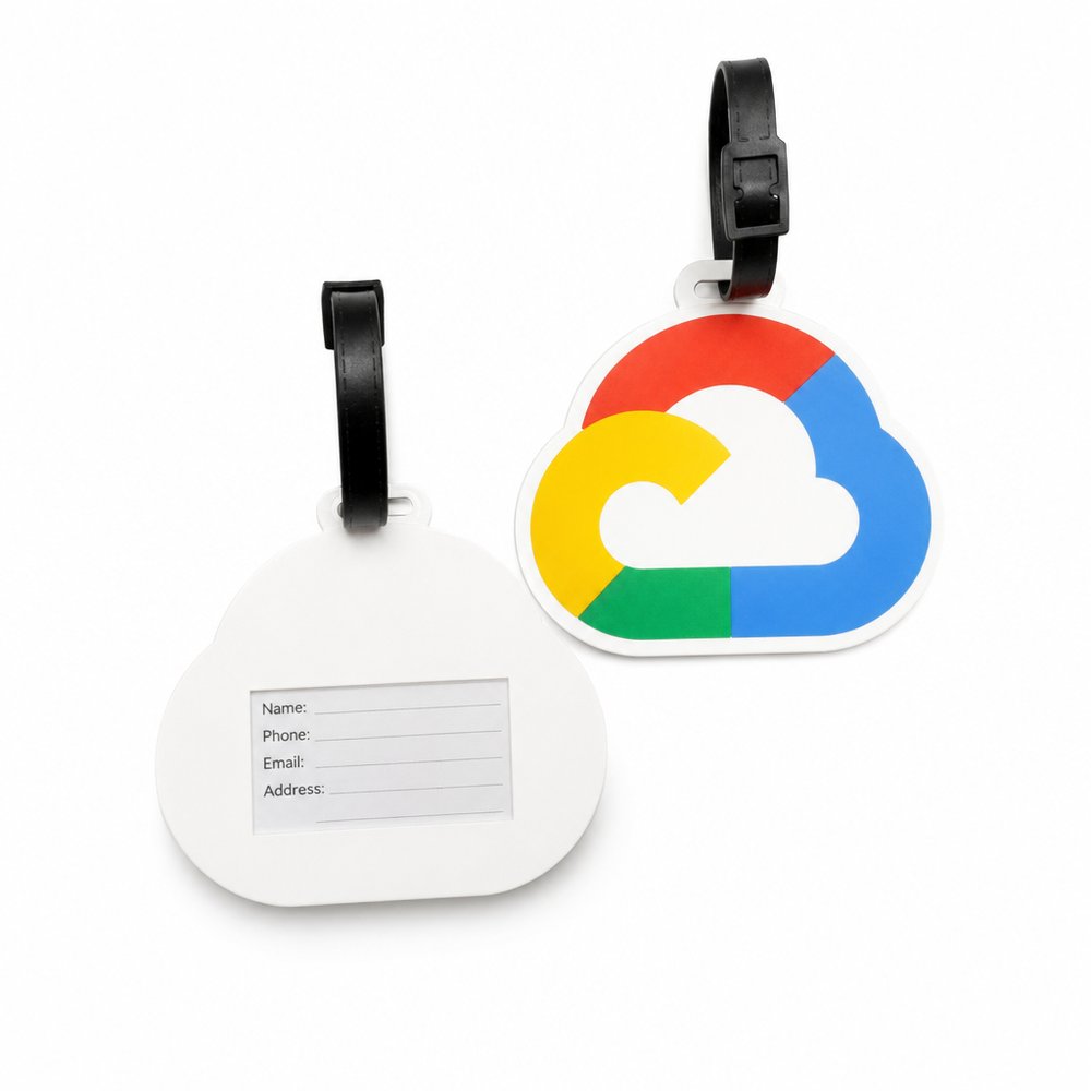 Custom Shaped Soft PVC Luggage Tags, Branded