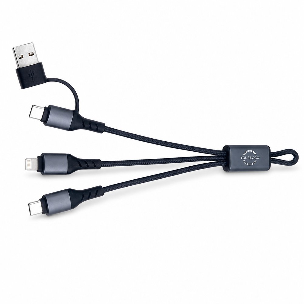 Charging Cables (2-in-1 Aluminium, 17cm)