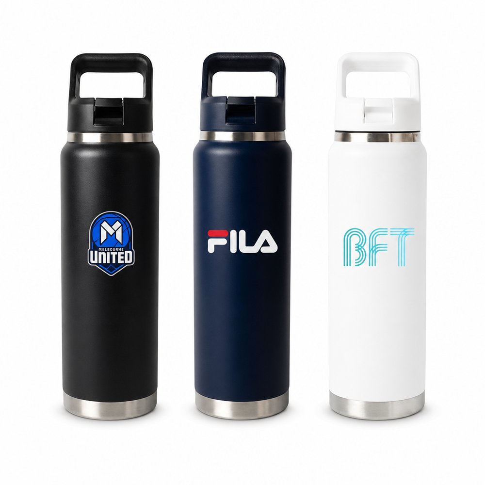 Stainless Steel Drink Bottles (750ml, Powder-Coated)