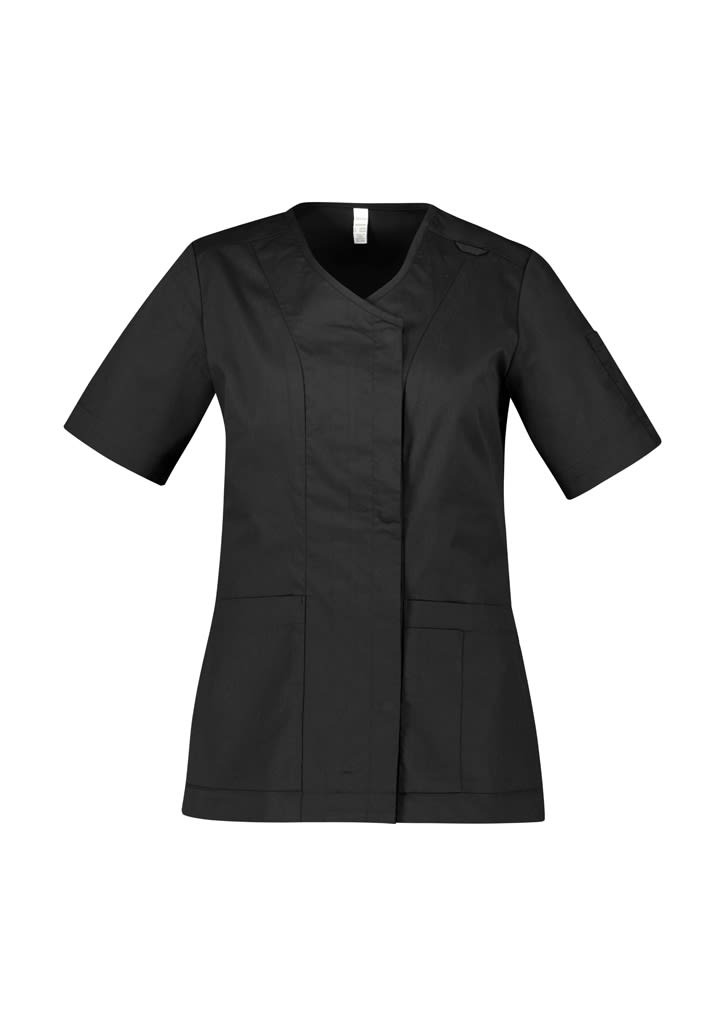 Parks Zip Front Crossover Scrub Top