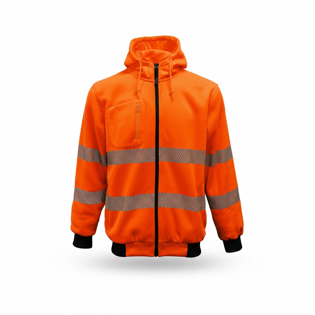 Workguard Recycled Hi-Vis Day/Night Zipped Hoodie