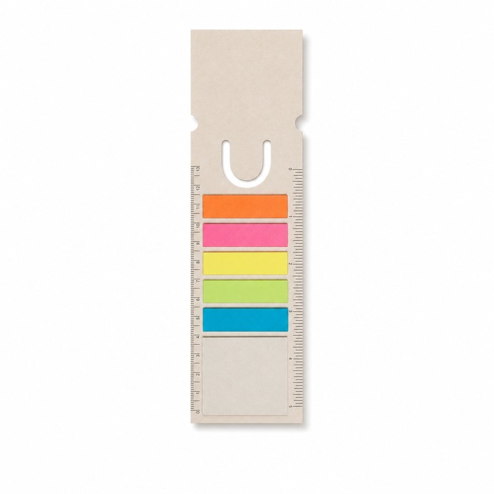 Recycled Milk Carton Bookmark with Sticky Tabs