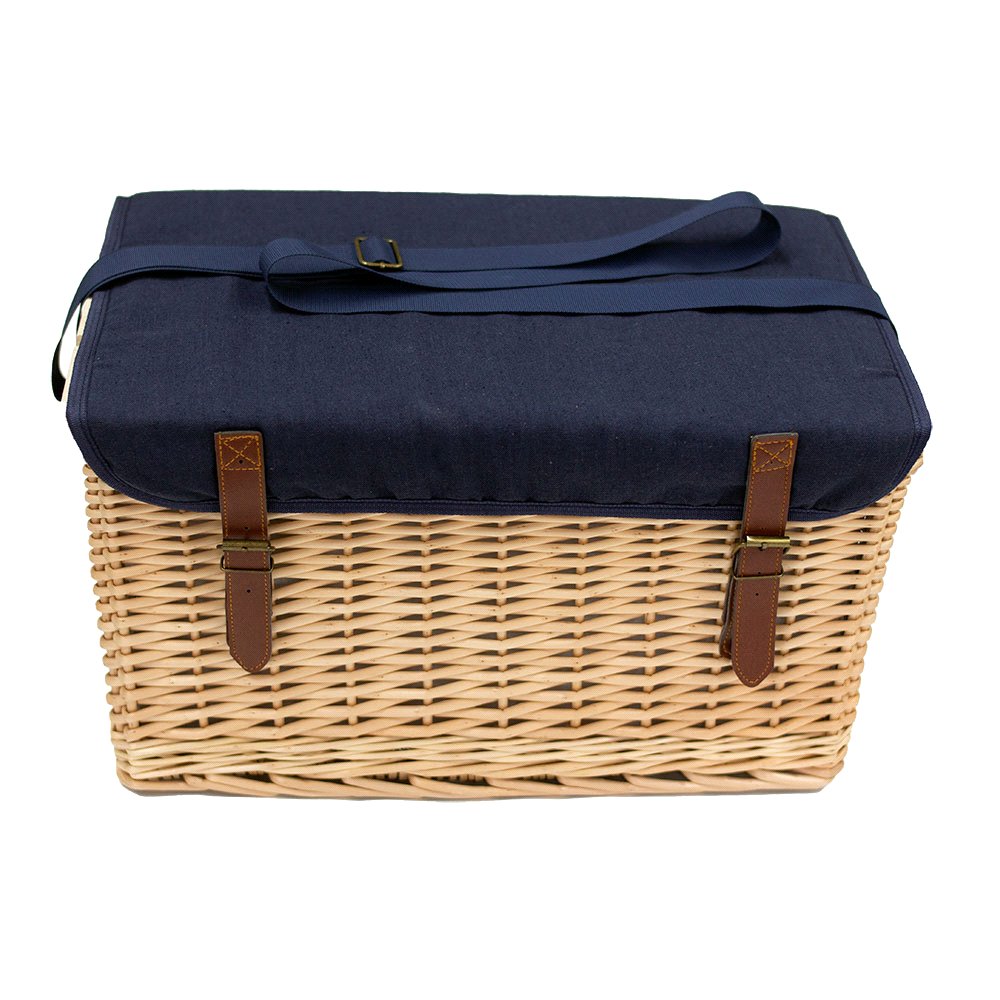 Trekk Central Park Wicker Picnic Basket & Table