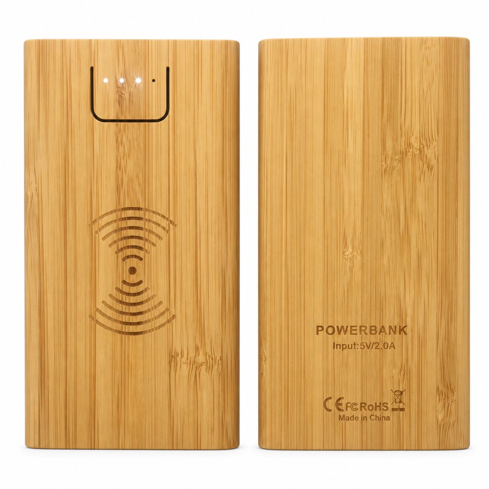 Jaegers Bamboo Wireless Power Bank 5000mAh