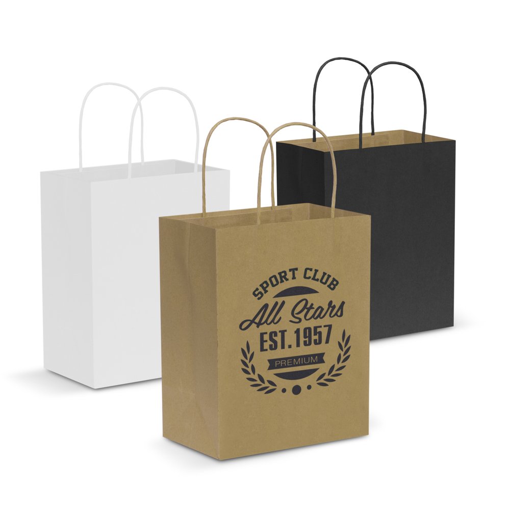 Kraft Paper Carry Bag with Rope Handles