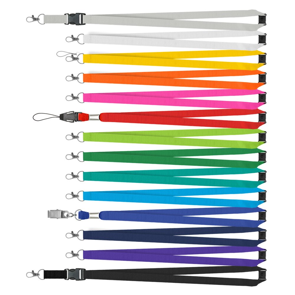 Personalised 16mm Polyester Lanyard with Metal Clip