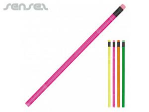 Promotional Neon Pencils With Eraser