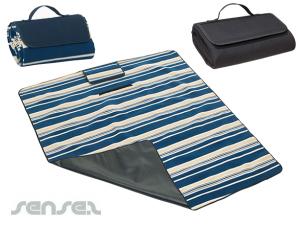 Promotional Striped Foldable Picnic Rugs