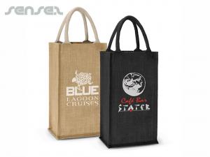 Promotional Eco Jute Double Wine Bags