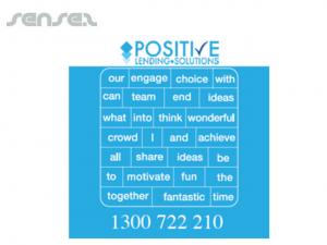 Promotional Mini Magnetic Word Puzzles (95x95mm)