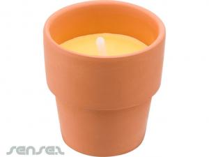 Promotional Clay Citronella Candles