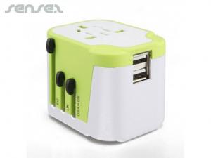 World Dual USB Travel Adapters