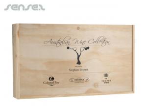 Promotional Wooden Gift Boxes (6 Bottles)