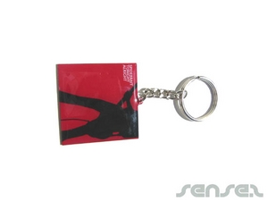 Promotional Epoxy Glass Key Chains