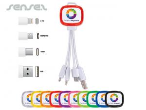 Promotional 3 in 1 Light Up Charging Cables