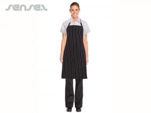 Promotional Chef Aprons Black Stripes Sml