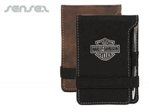 Suede Leatherette Pocket Memo Sets
