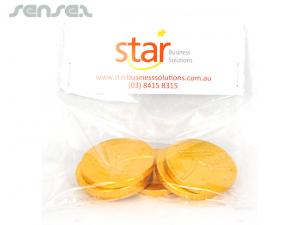 Promotional Chocolate Coins In Bag