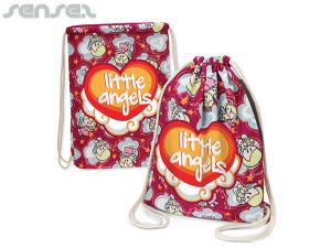 Promotional Colour Cotton Drawstring Backpacks