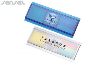 Ruler Cases With Paper Clips And Post It Notes