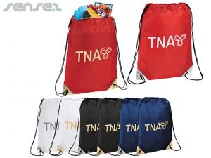 Promotional Metallic Drawstring Backpacks