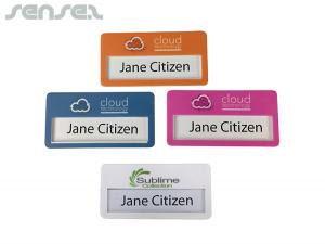Promotional Reusable Generic Branded DIY Name Badges