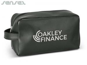 Promotional Leather Look Toiletry Bags