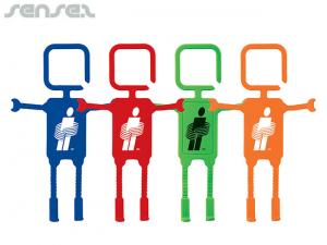 Promotional Robo Silicon Phone Hanger Holders