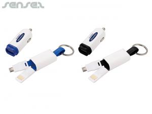 Promotional Victor Car Charger Keyrings