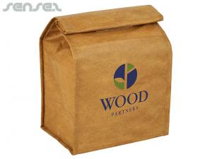 Promotional Tawny Natural Velcro Cool Bags