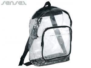 Promotional Clear PVC Event Backpacks