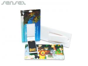 Promotional Super Slim Card USB Sticks (4GB) - Slim/Narrow Version