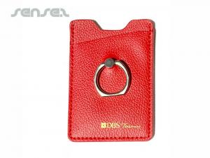 Promotional RFID Mobile Phone Wallets With Rings