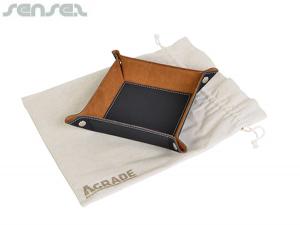 Promotional Sueded Leatherette Desk Holder