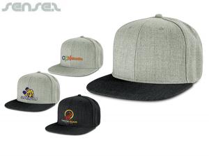 Promotional Sen Embroidered Flat Peak Caps